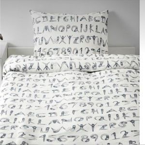 Ikea alphabet twin bedding